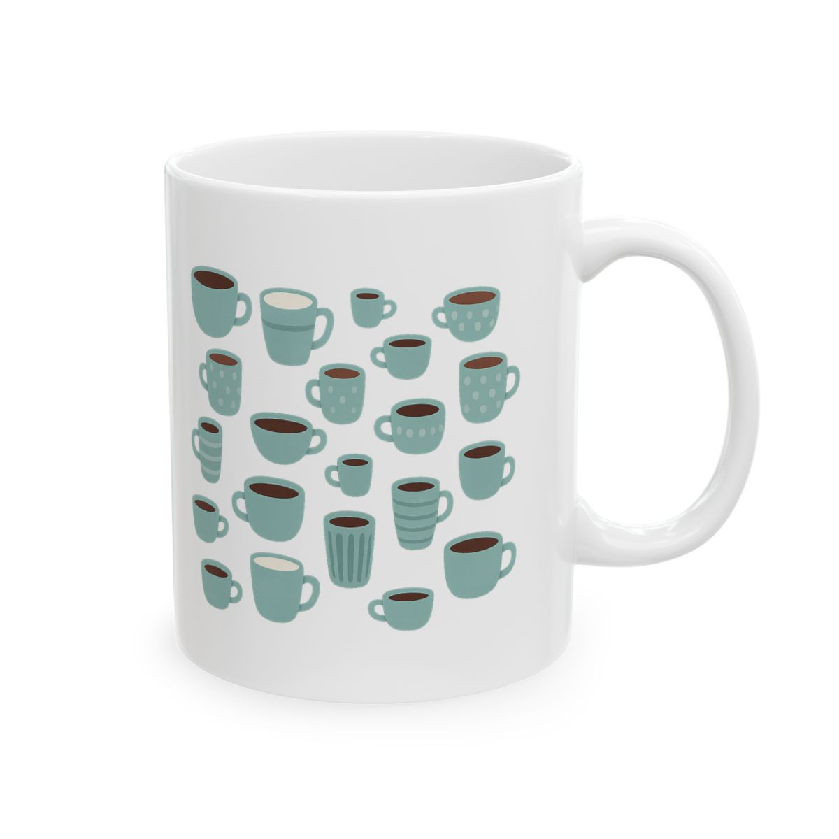 Whimsical Coffee Cup Stack | Coffee Lover Mug, Funny Brew Cup, Caffeine Gift