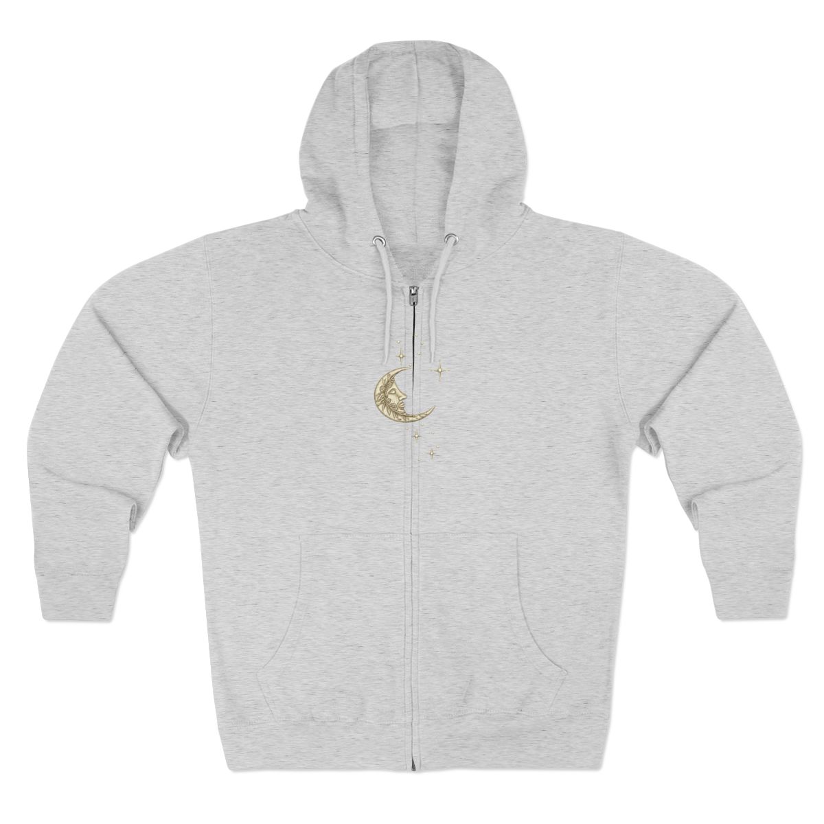 Jerry Garcia Moon Zip Hoodie-Navy - Marlon Lundgren Garcia official hoodies merch