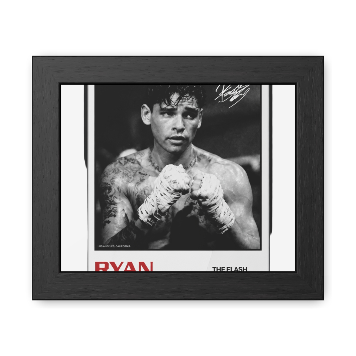 Ryan Garcia THE FLASH Boxing Framed Poster